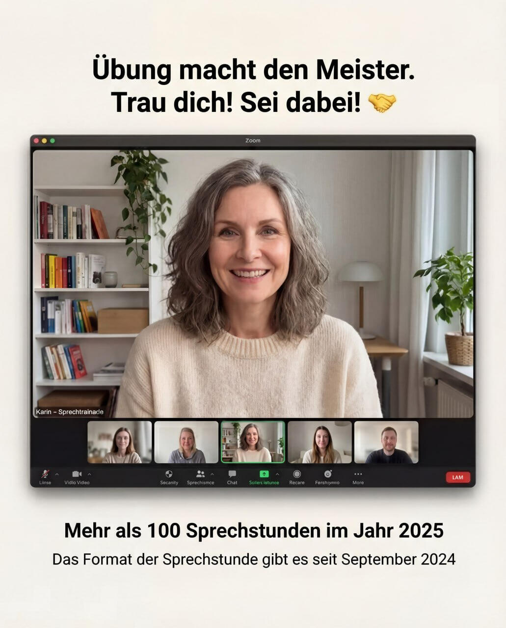 Mehr als 100 Sprechstunden im Jahr Mehr als 100 Sprechstunden im Jahr